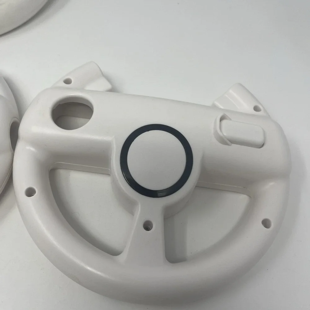 3X Mario Kart 8 Edition Racing Wheel For Wii and Wii U White Oem Remote Wheels